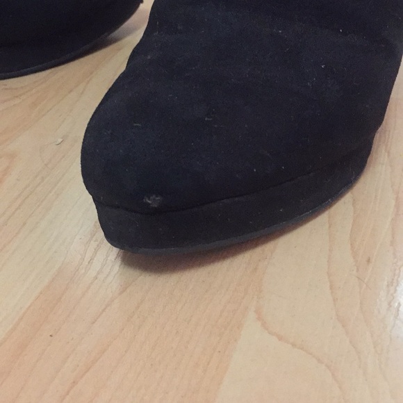 Black High Wedge Booties - Picture 5 of 7